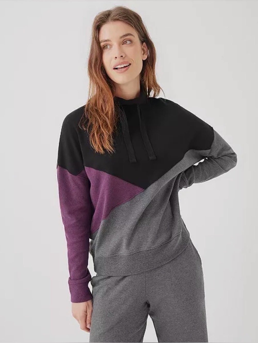 Pact Organic Cotton Airplane Colorblock Pullover - large